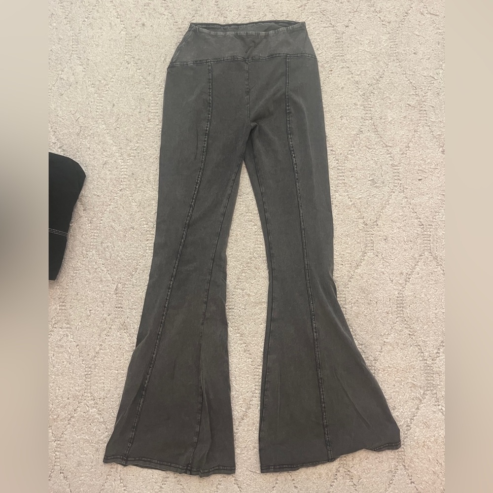 Boot Cut Grey Leggings